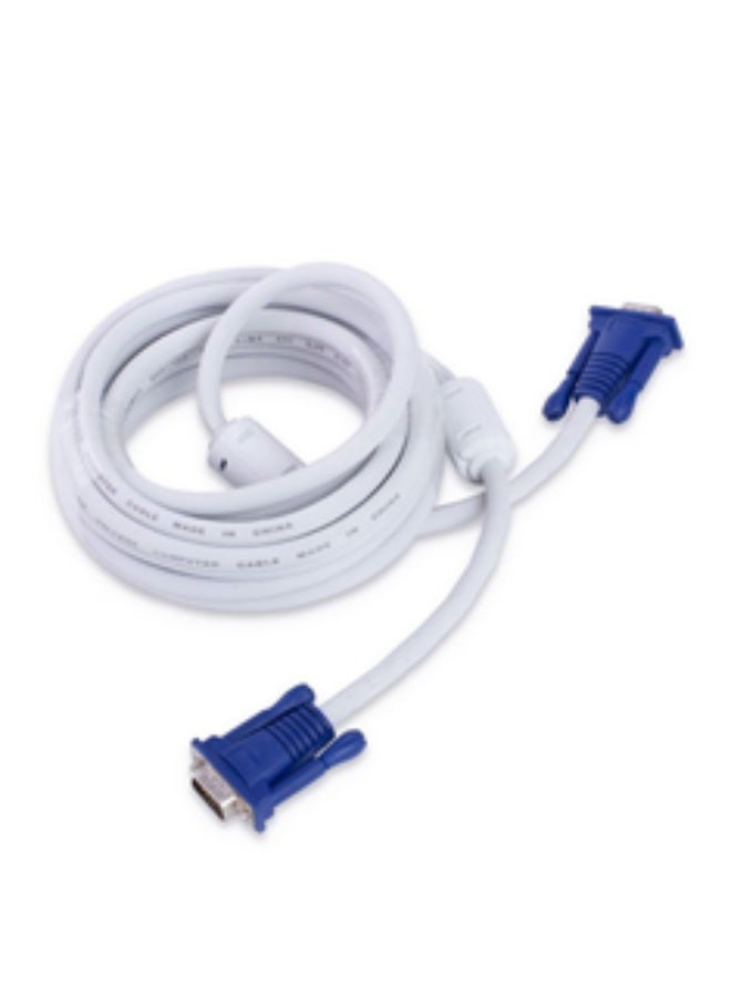 2B Cable Monitor VGA 10 meters long 15 Male to 15 Female DC463 - White - Image 2
